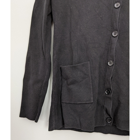 Carlisle Black Button Up Long Sleeve Cardigan - Picture 2 of 7